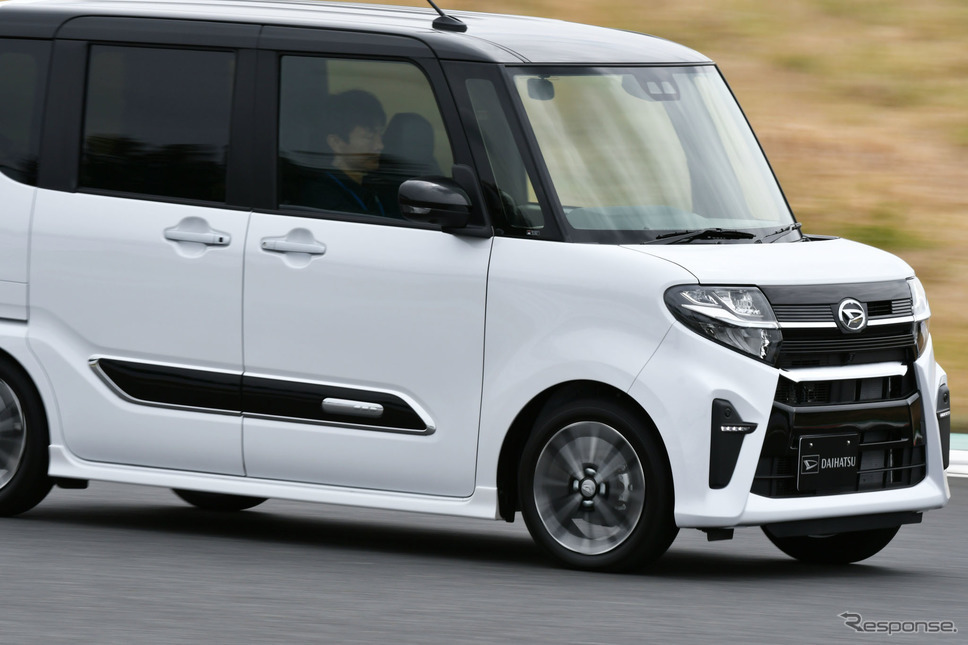 新型タントカスタムプロトタイプの横顔