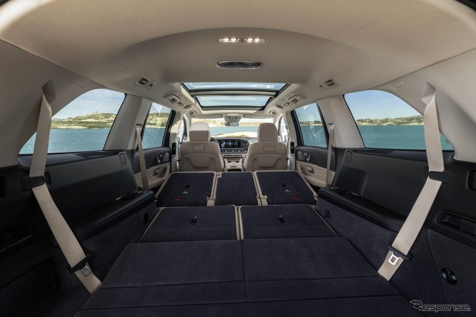 メルセデスベンツ GLS 新型の広々とした室内空間